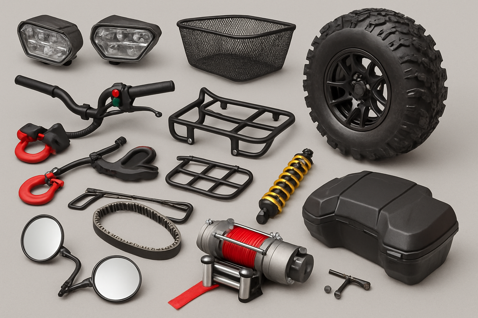 Acessórios e peças para quadricículos