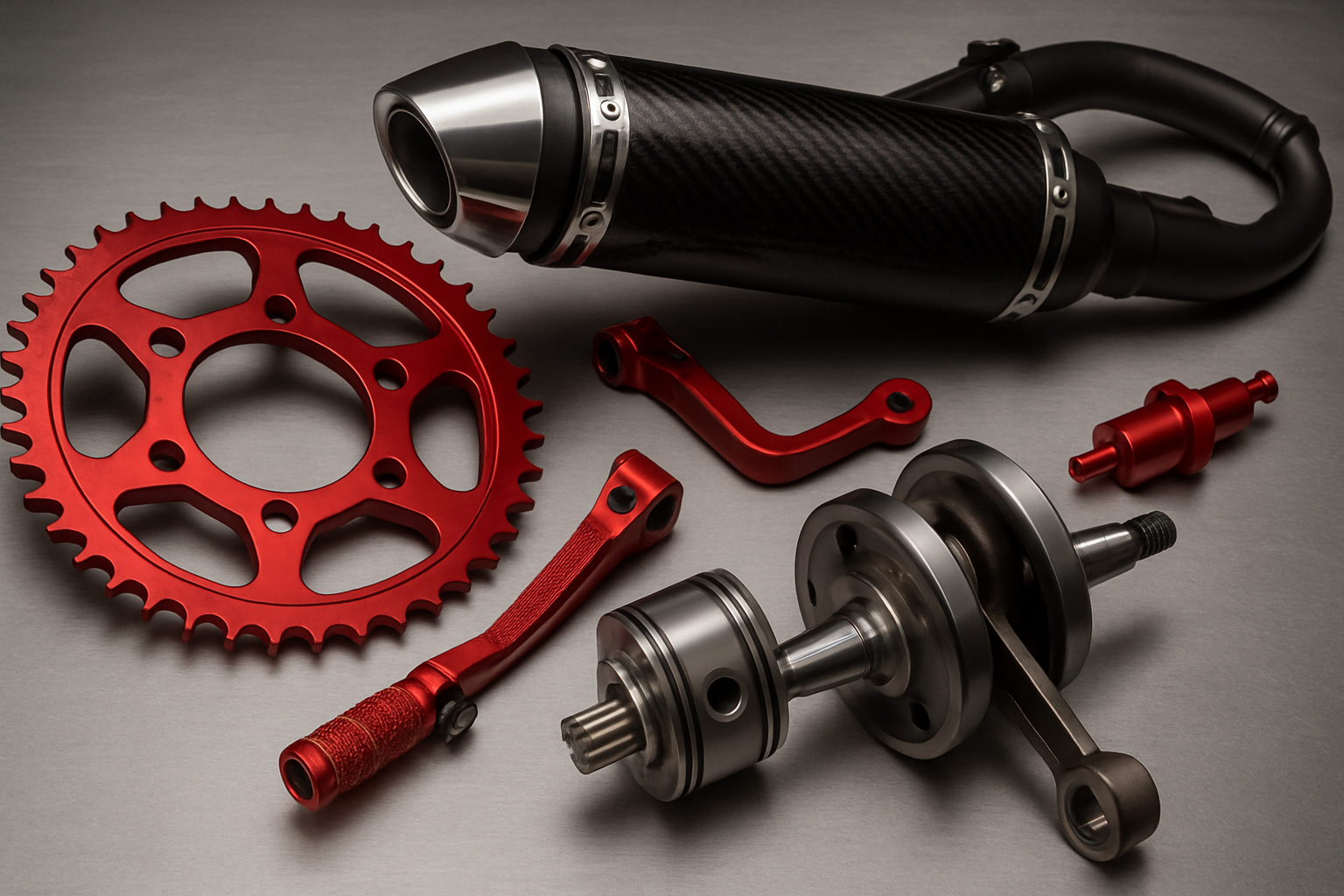 Peças de alta performance para motocicletas